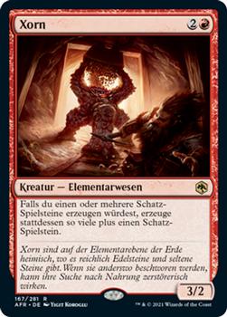 2021 Magic The Gathering Adventures in the Forgotten Realms (German) #167 Xorn Front