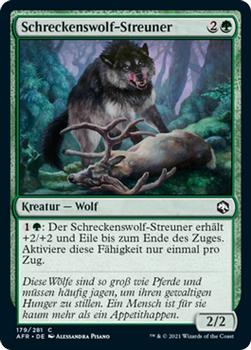 2021 Magic The Gathering Adventures in the Forgotten Realms (German) #179 Schreckenswolf-Streuner Front