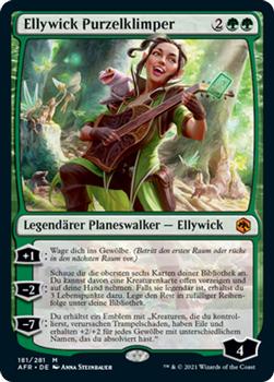 2021 Magic The Gathering Adventures in the Forgotten Realms (German) #181 Ellywick Purzelklimper Front