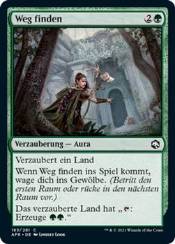 2021 Magic The Gathering Adventures in the Forgotten Realms (German) #183 Weg finden Front