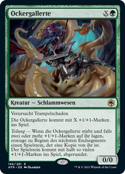 2021 Magic The Gathering Adventures in the Forgotten Realms (German) #196 Ockergallerte Front