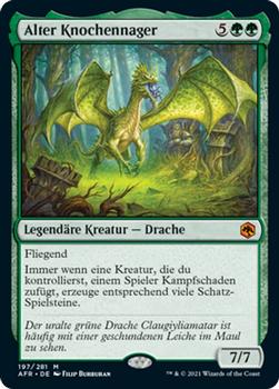 2021 Magic The Gathering Adventures in the Forgotten Realms (German) #197 Alter Knochennager Front
