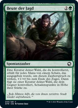 2021 Magic The Gathering Adventures in the Forgotten Realms (German) #205 Beute der Jagd Front