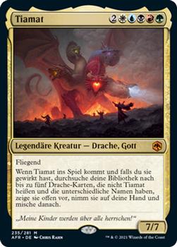 2021 Magic The Gathering Adventures in the Forgotten Realms (German) #235 Tiamat Front