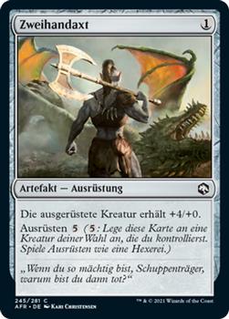 2021 Magic The Gathering Adventures in the Forgotten Realms (German) #245 Zweihandaxt Front