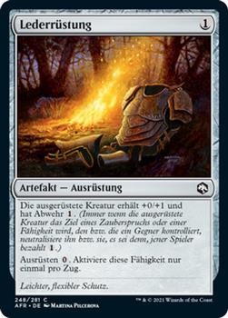 2021 Magic The Gathering Adventures in the Forgotten Realms (German) #248 Lederrüstung Front