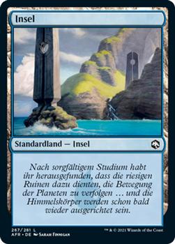2021 Magic The Gathering Adventures in the Forgotten Realms (German) #267 Insel Front