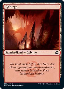 2021 Magic The Gathering Adventures in the Forgotten Realms (German) #276 Gebirge Front