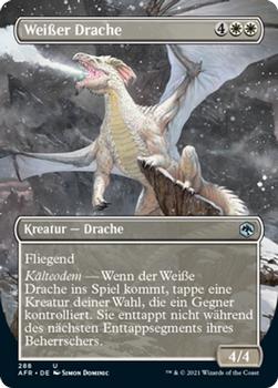 2021 Magic The Gathering Adventures in the Forgotten Realms (German) #288 Weißer Drache Front