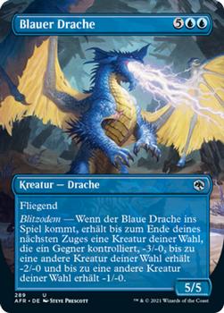 2021 Magic The Gathering Adventures in the Forgotten Realms (German) #289 Blauer Drache Front