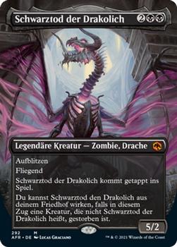 2021 Magic The Gathering Adventures in the Forgotten Realms (German) #292 Schwarztod der Drakolich Front