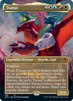 2021 Magic The Gathering Adventures in the Forgotten Realms (German) #298 Tiamat Front