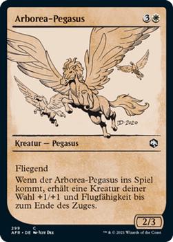 2021 Magic The Gathering Adventures in the Forgotten Realms (German) #299 Arborea-Pegasus Front