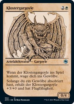 2021 Magic The Gathering Adventures in the Forgotten Realms (German) #302 Klostergargoyle Front