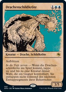 2021 Magic The Gathering Adventures in the Forgotten Realms (German) #307 Drachenschildkröte Front