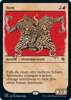2021 Magic The Gathering Adventures in the Forgotten Realms (German) #322 Xorn Front