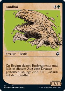 2021 Magic The Gathering Adventures in the Forgotten Realms (German) #324 Landhai Front