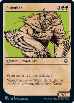 2021 Magic The Gathering Adventures in the Forgotten Realms (German) #331 Eulenbär Front