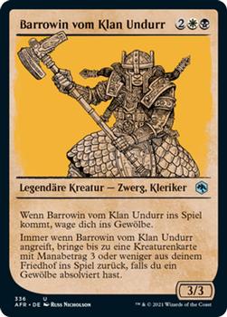 2021 Magic The Gathering Adventures in the Forgotten Realms (German) #336 Barrowin vom Klan Undurr Front