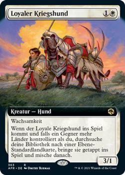 2021 Magic The Gathering Adventures in the Forgotten Realms (German) #363 Loyaler Kriegshund Front