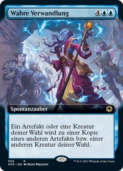 2021 Magic The Gathering Adventures in the Forgotten Realms (German) #369 Wahre Verwandlung Front