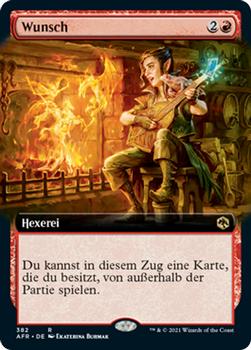 2021 Magic The Gathering Adventures in the Forgotten Realms (German) #382 Wunsch Front