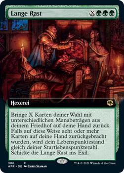 2021 Magic The Gathering Adventures in the Forgotten Realms (German) #386 Lange Rast Front