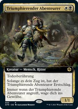 2021 Magic The Gathering Adventures in the Forgotten Realms (German) #390 Triumphierender Abenteurer Front