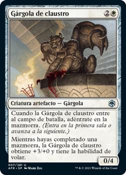 2021 Magic The Gathering Adventures in the Forgotten Realms (Spanish) #7 Gárgola de claustro Front