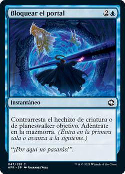 2021 Magic The Gathering Adventures in the Forgotten Realms (Spanish) #47 Bloquear el portal Front