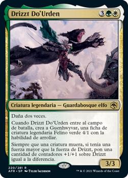 2021 Magic The Gathering Adventures in the Forgotten Realms (Spanish) #220 Drizzt Do'Urden Front