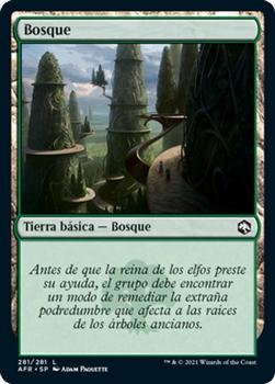 2021 Magic The Gathering Adventures in the Forgotten Realms (Spanish) #281 Bosque Front