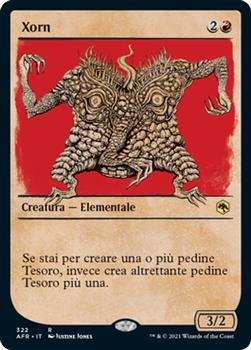 2021 Magic The Gathering Adventures in the Forgotten Realms (Italian) #322 Xorn Front