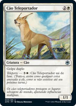 2021 Magic The Gathering Adventures in the Forgotten Realms (Portuguese) #3 Cão Teleportador Front