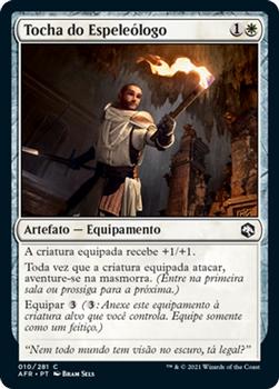 2021 Magic The Gathering Adventures in the Forgotten Realms (Portuguese) #10 Tocha do Espeleólogo Front