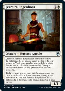 2021 Magic The Gathering Adventures in the Forgotten Realms (Portuguese) #21 Ferreira Engenhosa Front