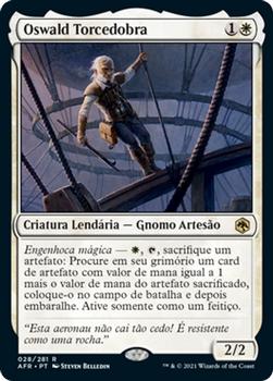 2021 Magic The Gathering Adventures in the Forgotten Realms (Portuguese) #28 Oswald Torcedobra Front