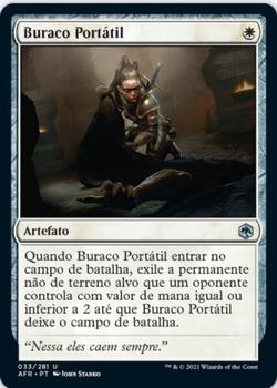 2021 Magic The Gathering Adventures in the Forgotten Realms (Portuguese) #33 Buraco Portátil Front