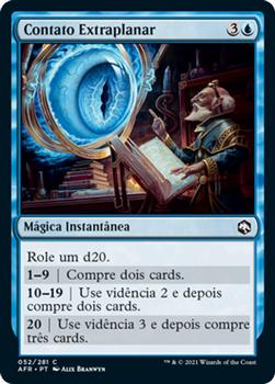 2021 Magic The Gathering Adventures in the Forgotten Realms (Portuguese) #52 Contato Extraplanar Front