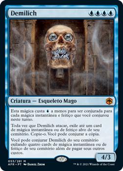 2021 Magic The Gathering Adventures in the Forgotten Realms (Portuguese) #53 Demilich Front