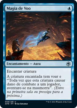 2021 Magic The Gathering Adventures in the Forgotten Realms (Portuguese) #59 Magia de Voo Front