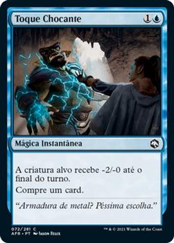 2021 Magic The Gathering Adventures in the Forgotten Realms (Portuguese) #72 Toque Chocante Front