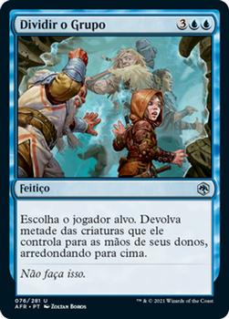 2021 Magic The Gathering Adventures in the Forgotten Realms (Portuguese) #76 Dividir o Grupo Front