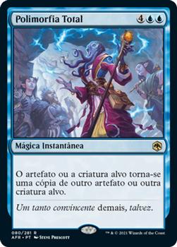 2021 Magic The Gathering Adventures in the Forgotten Realms (Portuguese) #80 Polimorfia Total Front