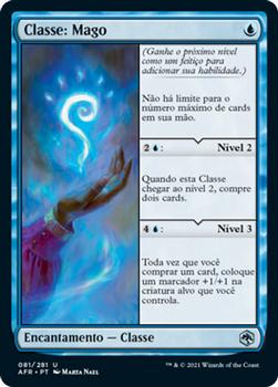 2021 Magic The Gathering Adventures in the Forgotten Realms (Portuguese) #81 Classe: Mago Front
