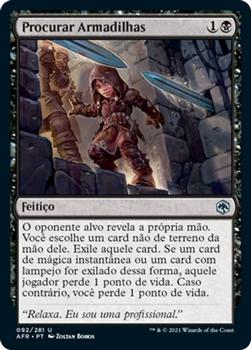 2021 Magic The Gathering Adventures in the Forgotten Realms (Portuguese) #92 Procurar Armadilhas Front