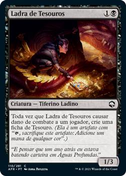 2021 Magic The Gathering Adventures in the Forgotten Realms (Portuguese) #110 Ladra de Tesouros Front