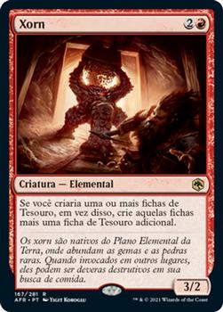 2021 Magic The Gathering Adventures in the Forgotten Realms (Portuguese) #167 Xorn Front