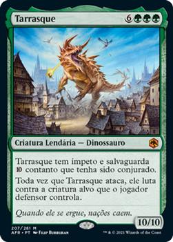 2021 Magic The Gathering Adventures in the Forgotten Realms (Portuguese) #207 Tarrasque Front