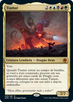 2021 Magic The Gathering Adventures in the Forgotten Realms (Portuguese) #235 Tiamat Front
